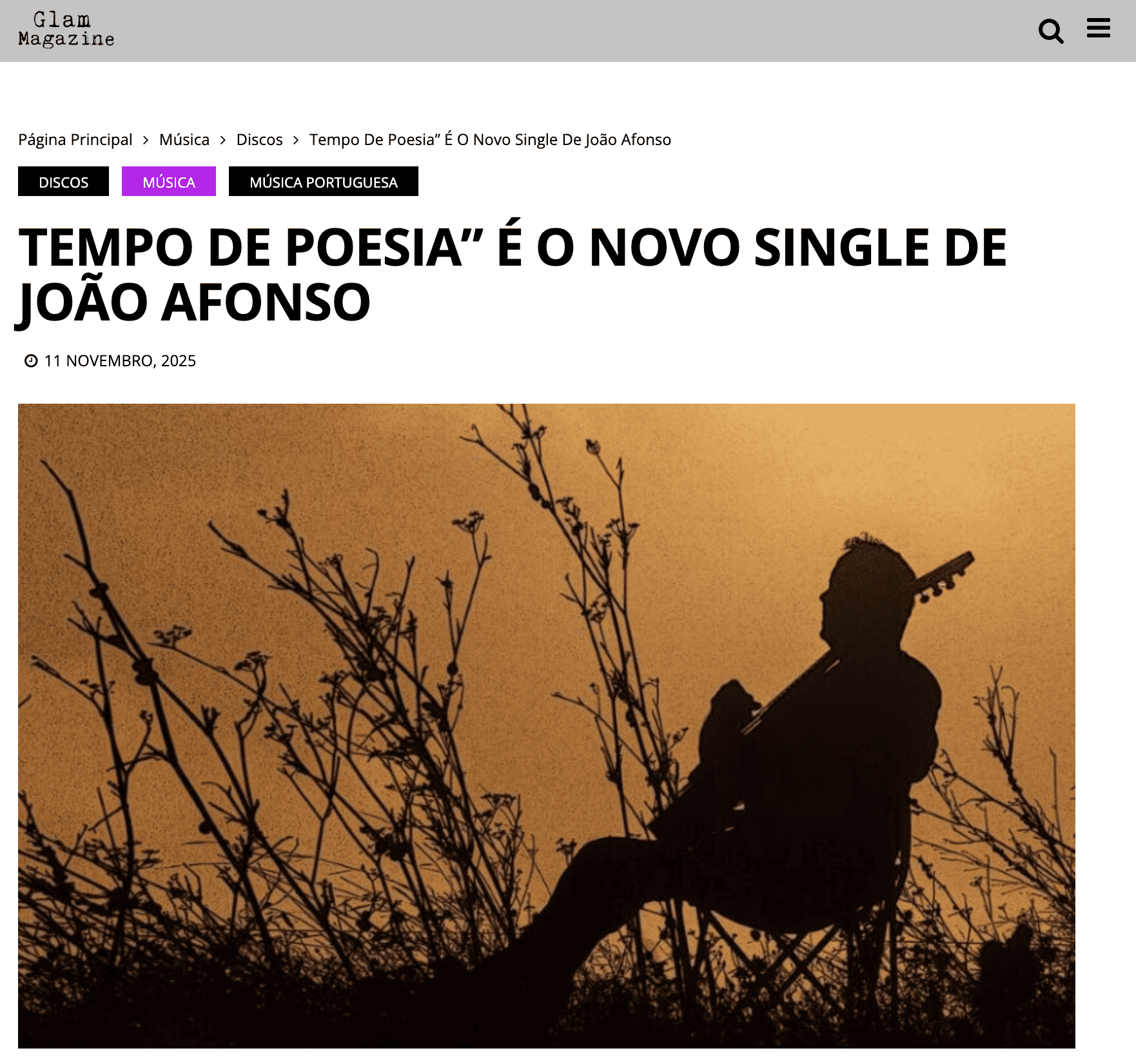 Novo álbum de João Afonso - Rádio Renascença